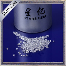 Tamaño muy pequeño 1 mm Brilliant Star Cut brillante blanco claro CZ piedras preciosas para Zirconia joyería